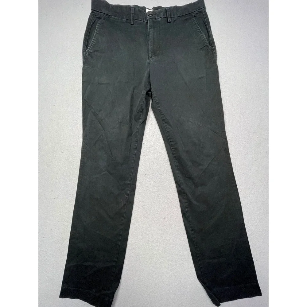 GAP Essential Khaki Slim Cotton Blend Black 32x32 Mens